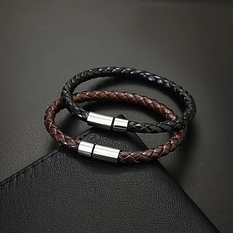 Handmade Faux Leather Bracele