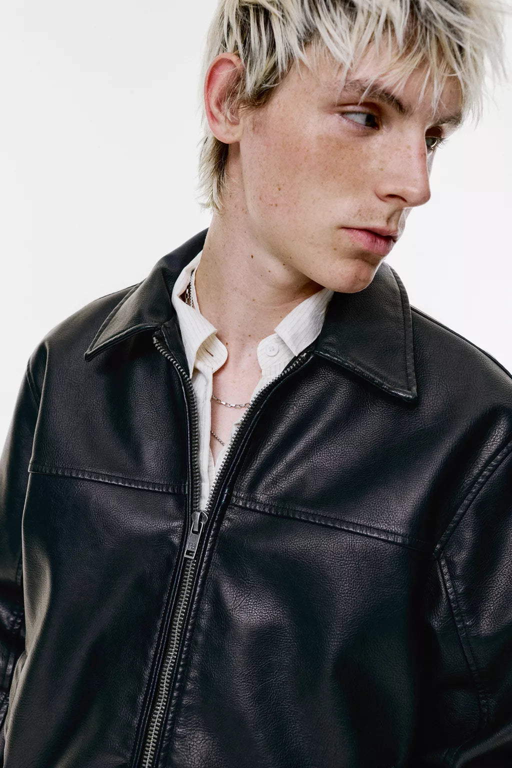 Faux Leather Jacket