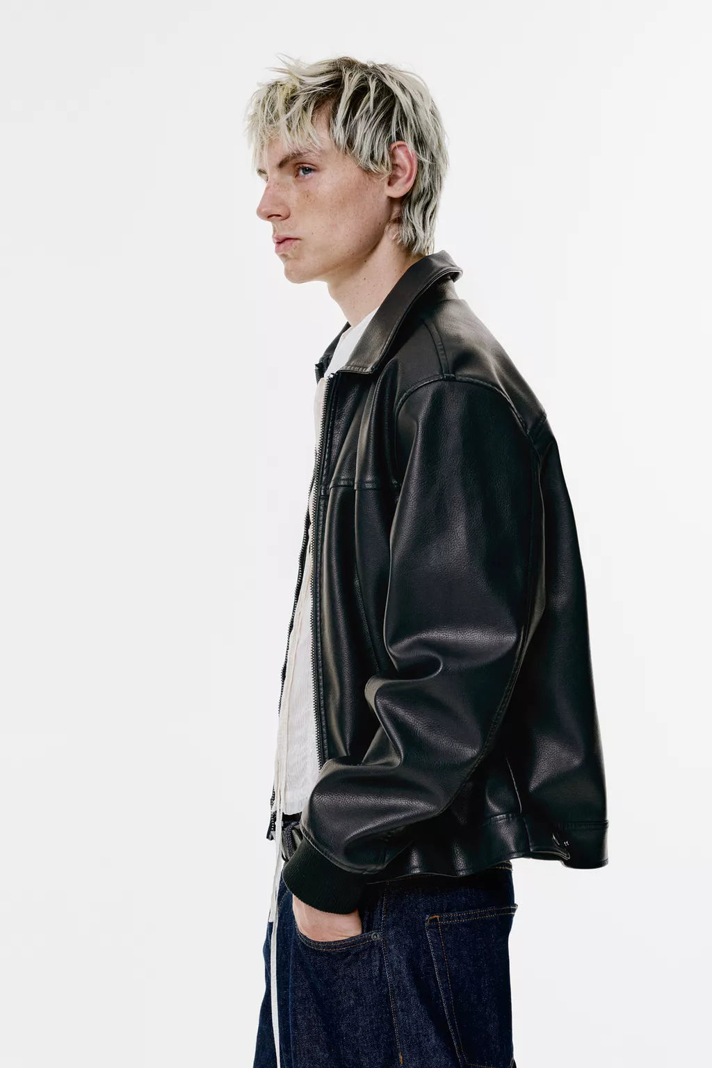 Faux Leather Jacket