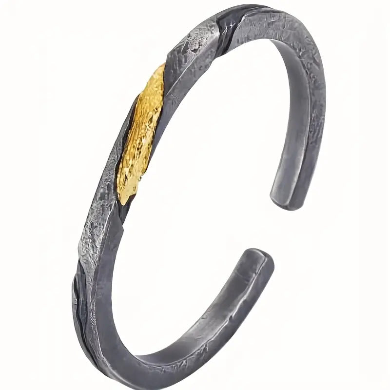 Handcrafted Hammered Open Ring