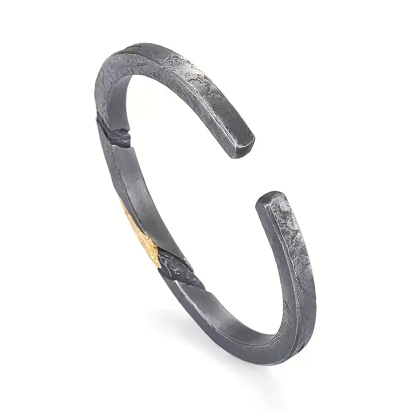 Handcrafted Hammered Open Ring