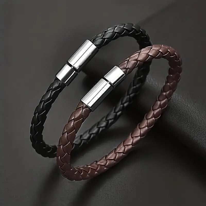 Handmade Faux Leather Bracele