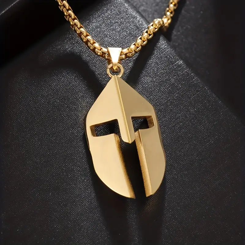 Spartan Helmet Pendant Necklace
