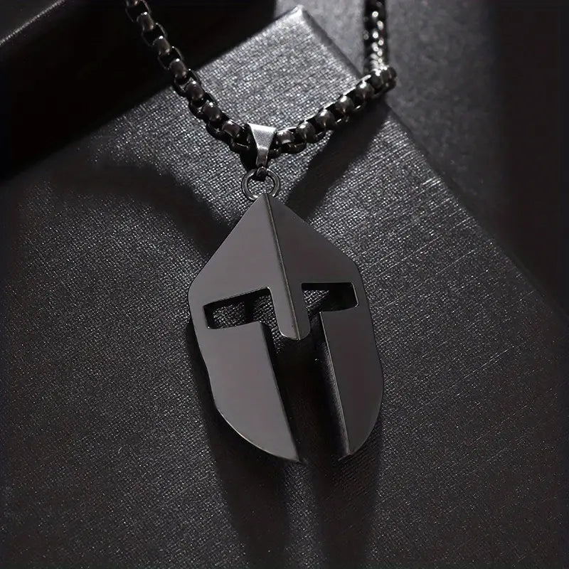 Spartan Helmet Pendant Necklace