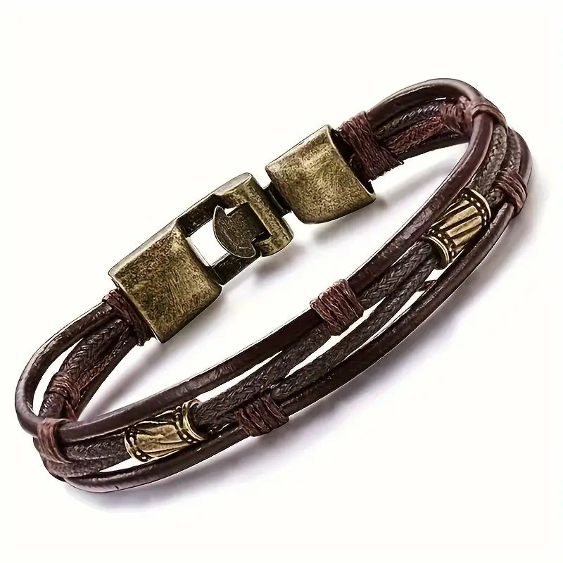 Vintage-Inspired Leather Bracelet