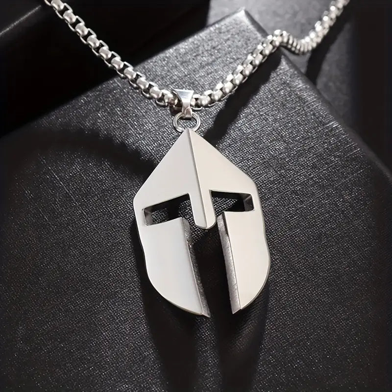 Spartan Helmet Pendant Necklace