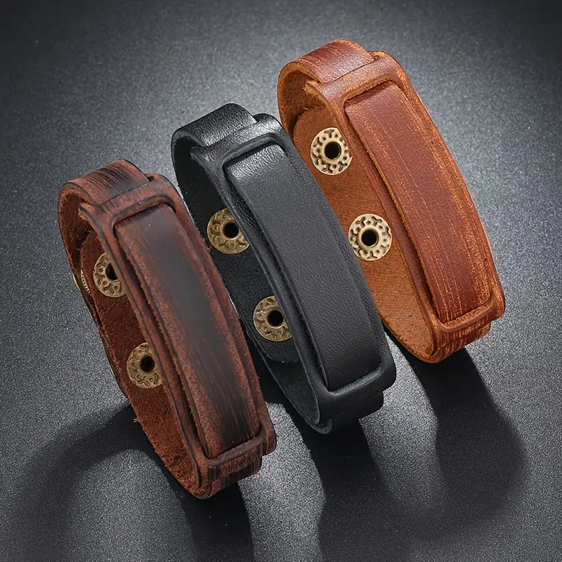 Simple Cowhide Bracelet